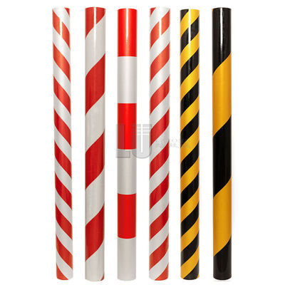 Red and White Engineer Grade Left and Right Alternating Reflective Strips Customized Reflective Tape