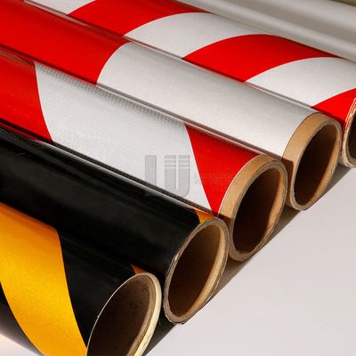 Reflective Tape White and Red Strip Reflective Tape Red White Diagonal Reflective Strip