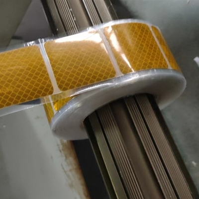 High Visibility Custom Logo ECE 104 R PET Semi Cut Tape Segmented Precut Custom Cut Reflective Tape Strips