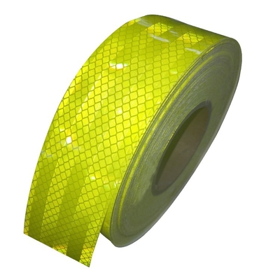สีเหลืองมะนาวสีเขียว DOT C2 เทปสะท้อนแสง Self Adhesive สำหรับรถยนต์