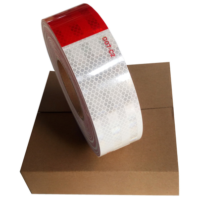 High Visibility PET Micro Prismatic Vehicle Conspicuity Marking Tape DOT-C2 Reflective Tape Reflector Sticker For Truck Safety