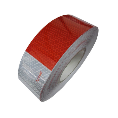 50mm Red-White DOT-C2 Reflective Tape Light Reflective Tape Glass Beads Reflective Tape