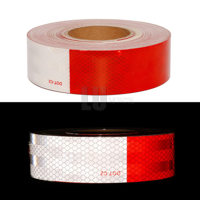 High Visibility PET Micro Prismatic Vehicle Conspicuity Marking Tape DOT-C2 Reflective Tape Reflector Sticker For Truck Safety