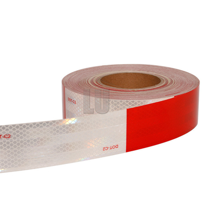 High Visibility PET Micro Prismatic Vehicle Conspicuity Marking Tape DOT-C2 Reflective Tape Reflector Sticker For Truck Safety