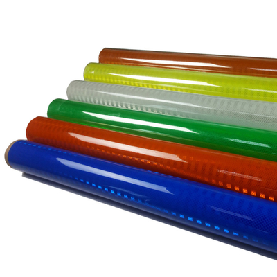 Prismatic Traffic Sign Reflective Sheeting Sticker , Reflective Vinyl , Retro Reflective Film Sheeting For Sign Plate