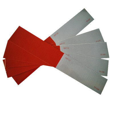 Free Sample 6" X 6" / 7" X 11" Dot C2 Reflective Tape White & Red