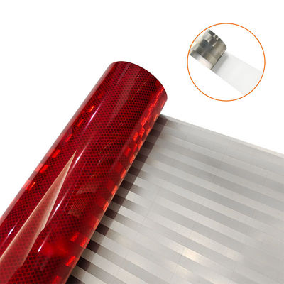 ECE104R เทปสะท้อนแสง E11 สีเหลืองเมทัลไลซ์ เพื่อความปลอดภัยรถบรรทุก