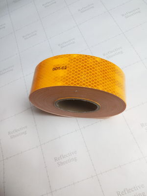 Diamond Grade Mirco Prismatic Car Accessories Reflect Warning Yellow Safety Reflector Sticker Roll Reflective Tape For Truck
