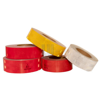 Waterproof Red Yellow White Self Adhesive Vehicle Safety Conspicuity Marking Reflector Tape ECE Truck Reflective Tape