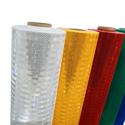 Eco Solvent Printable White Prismatic Reflective Sheeting Sticker Reflective Vinyl Roll for Traffic Sign