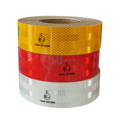 เกรดเพชรกาว Reflector สติกเกอร์เตือนความปลอดภัย Reflectiva Cinta ECE104R สติกเกอร์สะท้อนแสงเทปรถบรรทุกสำหรับรถยาว