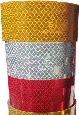 5 ซม.* 50 M RTLITE Metallized Super กาว ECE 104R สติกเกอร์คำเตือนความปลอดภัยเทปสะท้อนแสงสำหรับรถบรรทุกหนัก