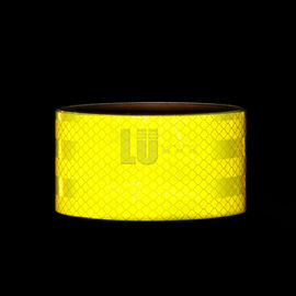 Fluorescent Yellow Reflective Sticker Strong Adhesive Conspicuity Retro DOT C2 Reflective Tape For Truck