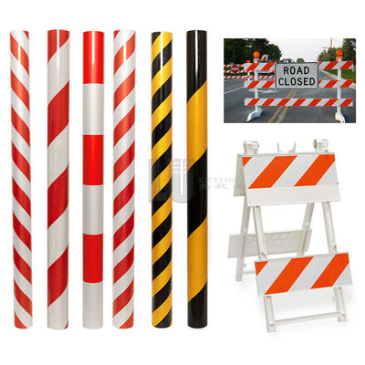 Two-Color Diagonal Stripe Reflective Danger Tape Yellow And Black Red And White Reflective Panel