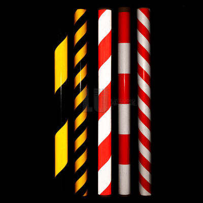 Two-Color Diagonal Stripe Reflective Danger Tape Yellow And Black Red And White Reflective Panel