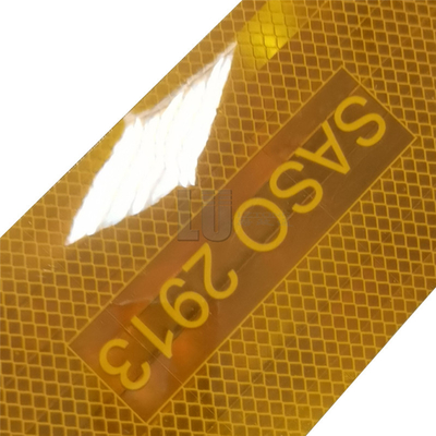 Metallized SASO 2913 Yellow ECE Certificate Reflective Tape For Saudi Arabia
