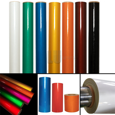 Reflective 5100 Adhesive Vinyl Sticker Clear Material Glass Beads Reflective Sheeting Film For Road Traffi