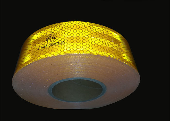 5cm*45.7m Turck ความปลอดภัย สะท้อนแสง Ece 104r เพชรเกรด Retro Reflector ติดสติ๊กเกอร์ Cinta Reflectiva เทป