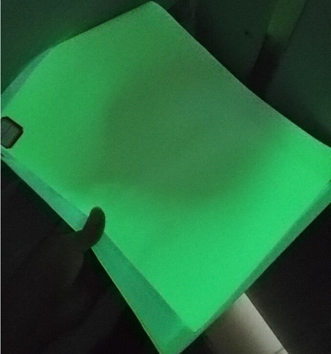 Photoluminescent Glow In The Dark แผ่น Pvc ใช้ในการพิมพ์ออกจากป้าย 1.24m * 45.7m / ม้วน