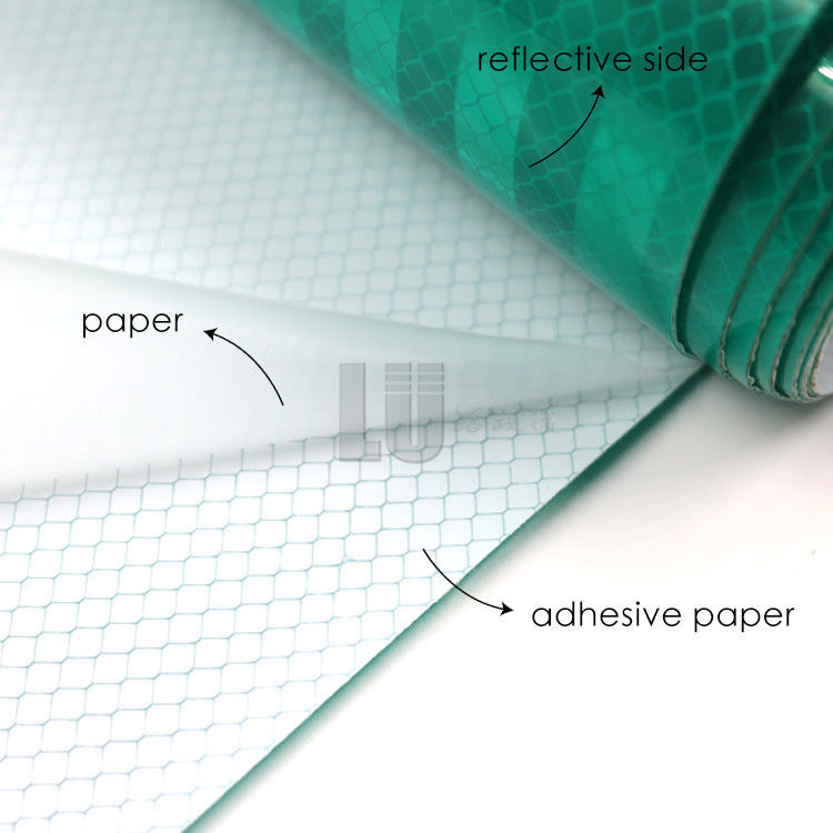 HIP PMMA Grade Prismatic Reflective Vinyl Sheet Printable Retro สําหรับป้ายความปลอดภัยในระยะไกล