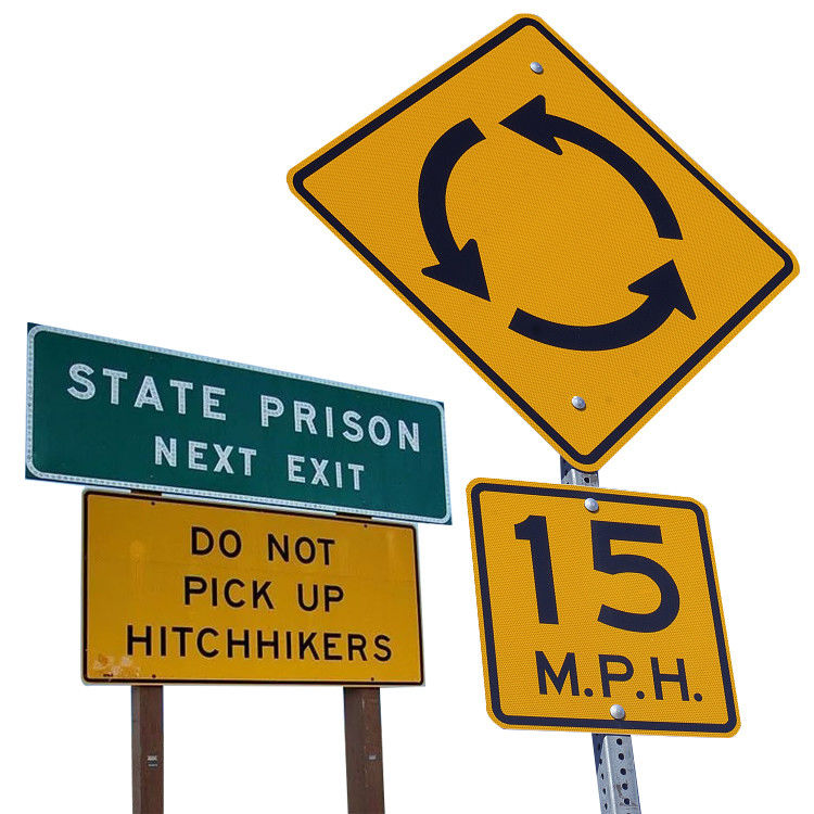 ป้ายขีดจํากัดความเร็วของจราจร แผ่นป้ายจราจรอัลลูมิเนียม สะท้อน สัญญาณทางช้าลงเพื่อความปลอดภัยทางถนน