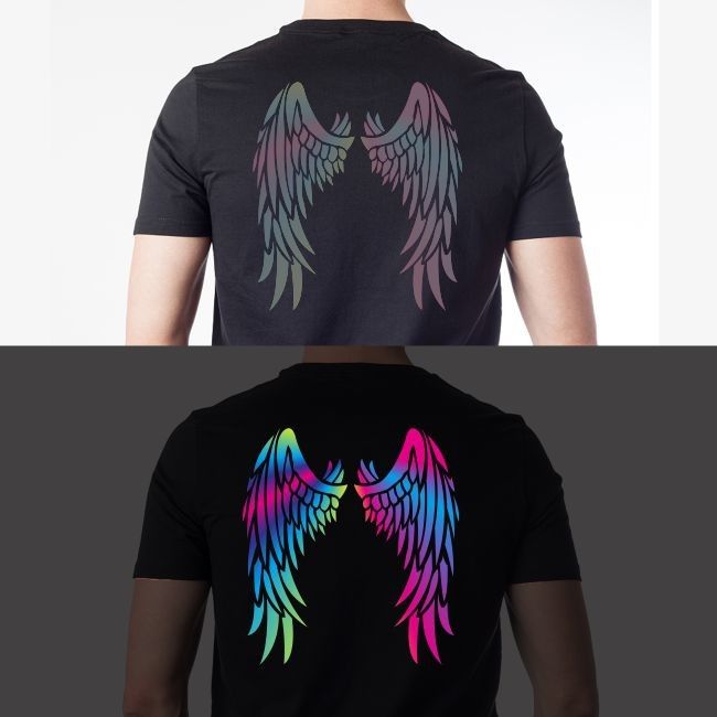 Rainbow 1.40m * 100m Heat Transfer แผ่นเทปสะท้อนแสง TPU / PES สำหรับผ้า